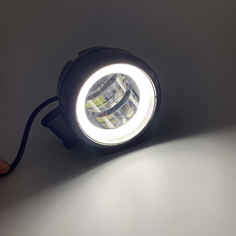 COD Lampu Tembak Sorot LED  CWL 2 Mata Lensa 4D CREE Angel Eye Kotak Square