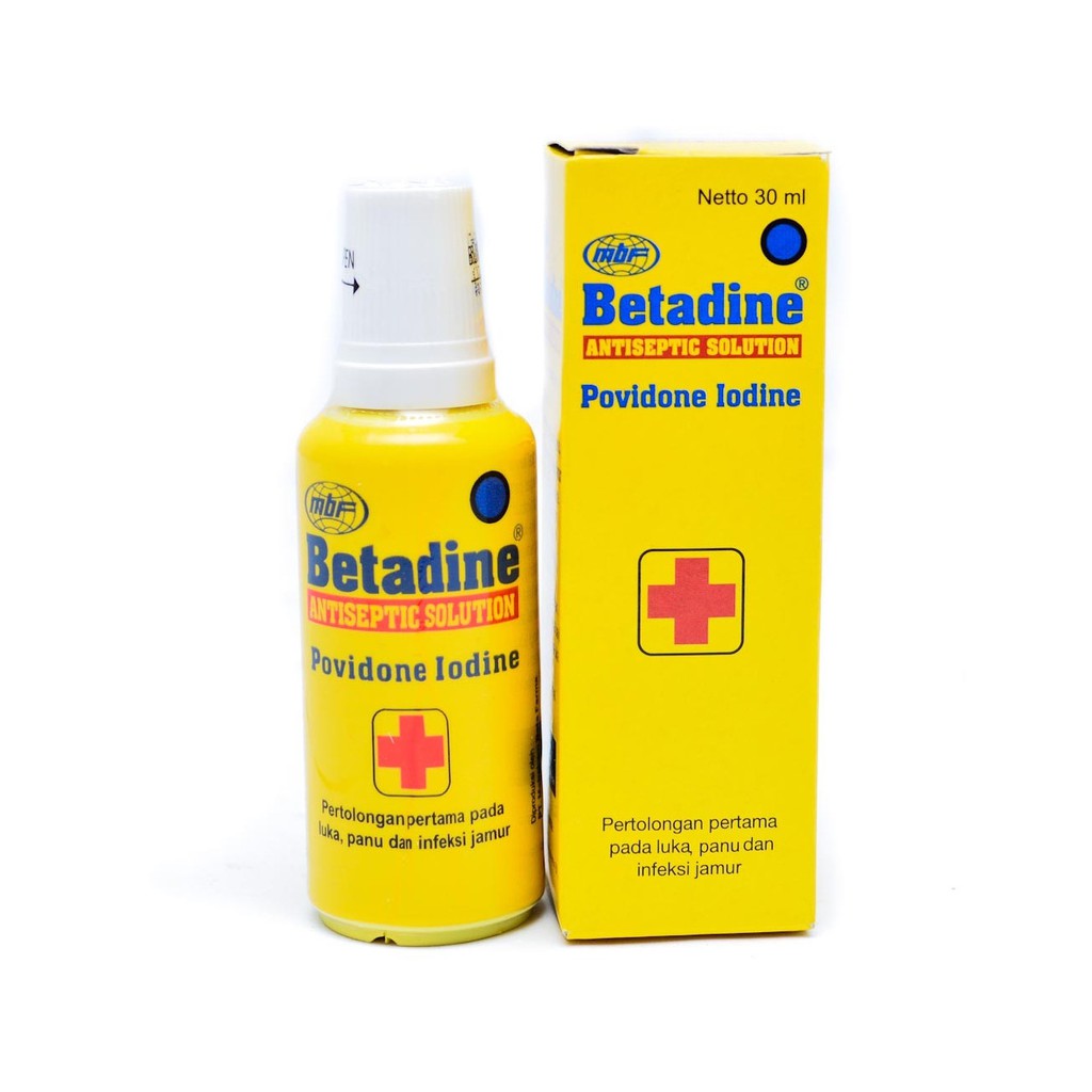 betadine cair solution 30 ml betadin cair kemasan baru