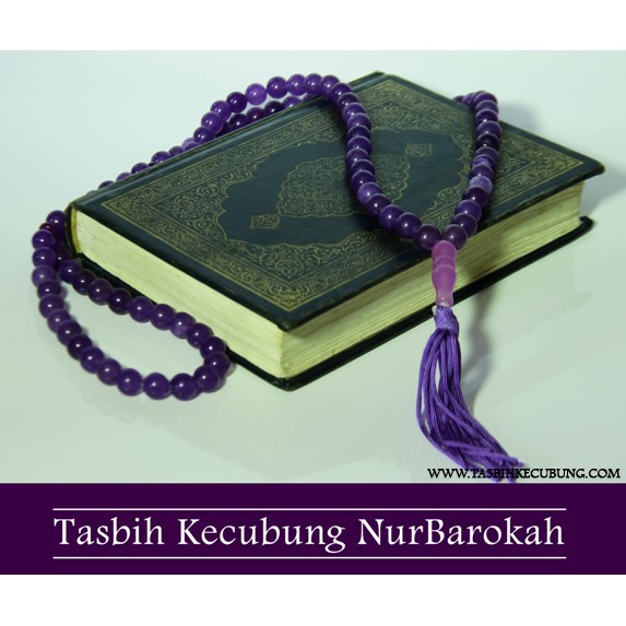 Tasbih Batu Kecubung Asli