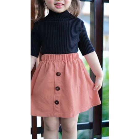 MIA Button Skirt 1-4thn / Rok Anak