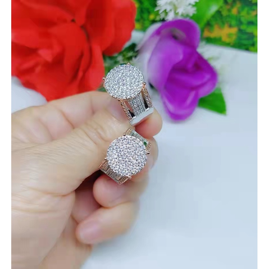 Cincin Kombinasi Permata Lapis Emas Perhiasan B81-84