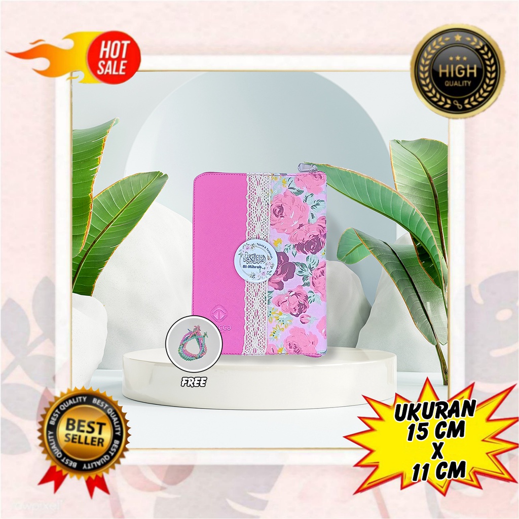 FREE TASBIH - Al Quran Al- Mihrab B6 Resleting, Al Quran Terjemahan Kecil, Al Quran Tajwid Warna, Al