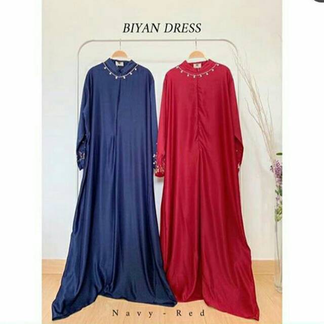 Biyan Dress Navy ISH Iymelsayshijab