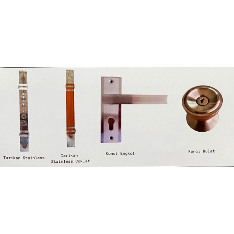 Kunci & Handle Pintu Kamar Mandi Stainless
