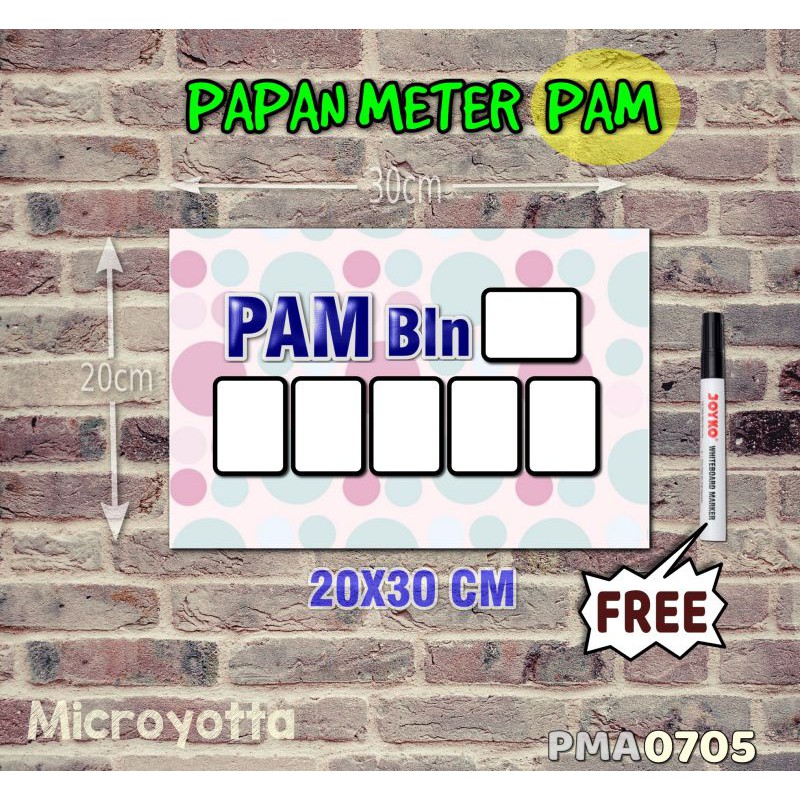 

Microyotta Papan Meter Listrik PLN PAM motif Unik - Pastel 05