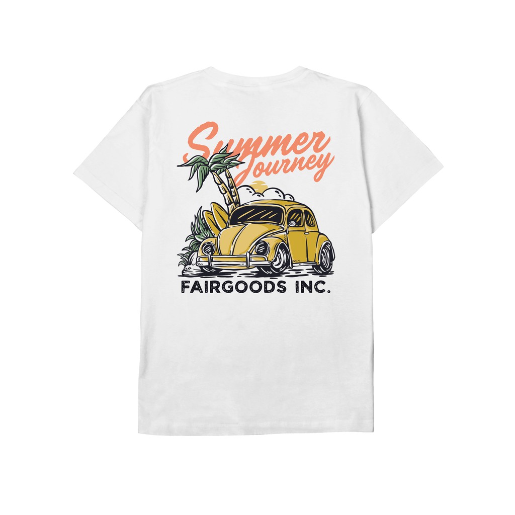 ORI Fairgoods Kaos - Summer Journey - Putih