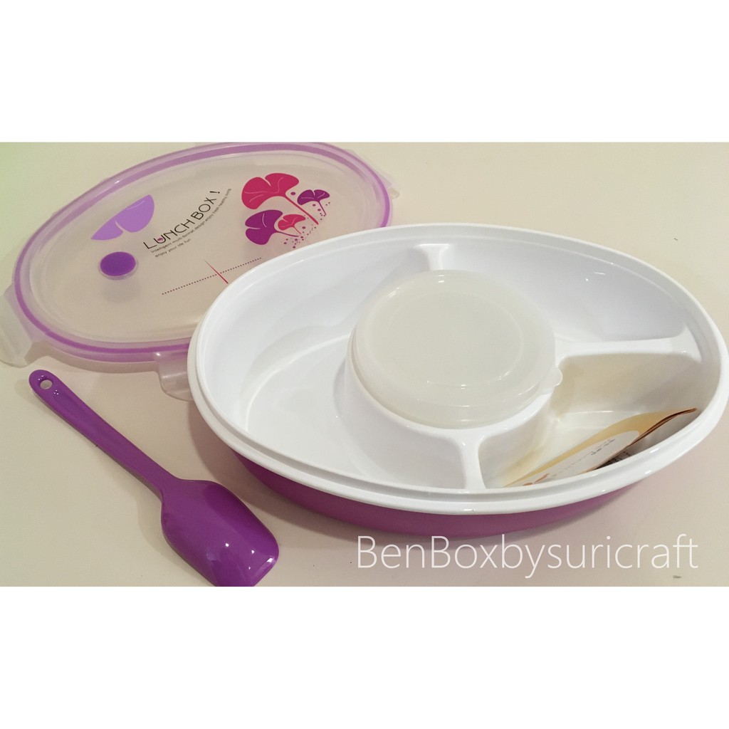 Lunch Box Kotak Makan Yooyee Oval Wadah Sup 4 Sekat tipe #429