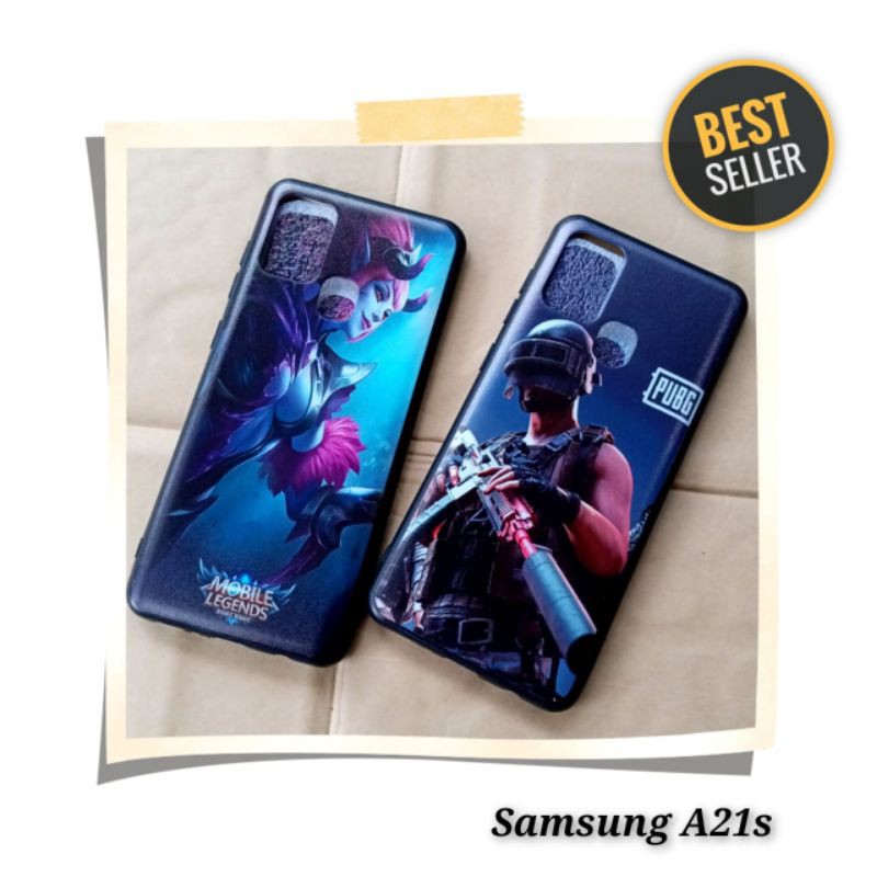 Gamers Case Samsung A21s Motif Game PUBG Mobile Legends Free Fire Super Best Seller