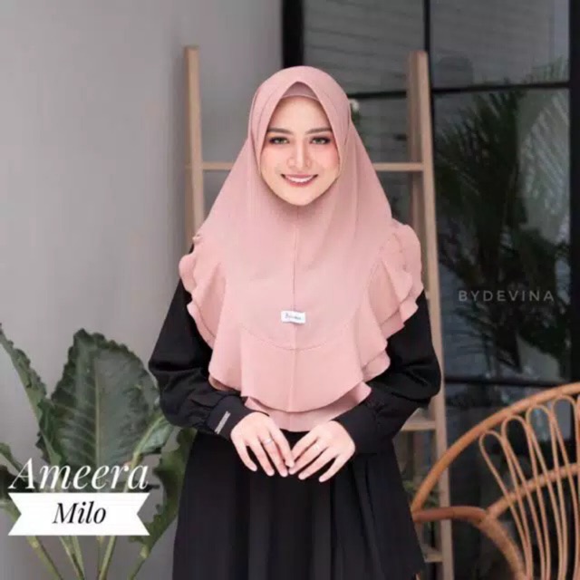 KHIMAR AMEERA HIJAB BERGO PET ANTEM KHIMAR INSTAN WOLFIS PREMIUM ...