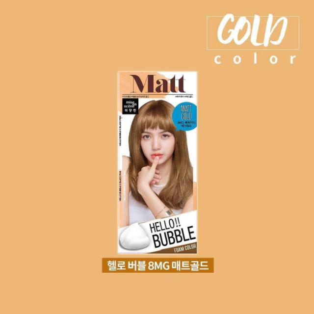 [READY] Mise En Scène Hello Bubble Foam Hair Color Blackpink-8MG Matt Gold
