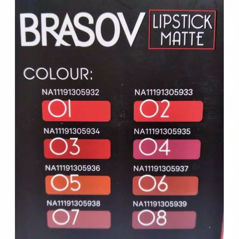 BRASOV LIPSTICK MATTE 3.8GR