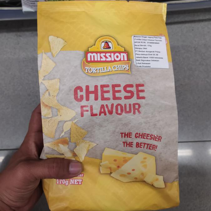 

Restock Mission Tortilla Chips Cheese - Snack Import Mission Cheese 170Gr