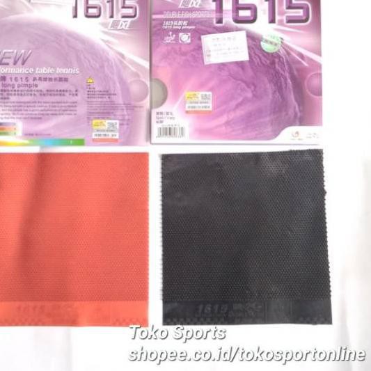 ⅍ Karet bat pimpong 1615 ox doublefish bintik panjang ✼