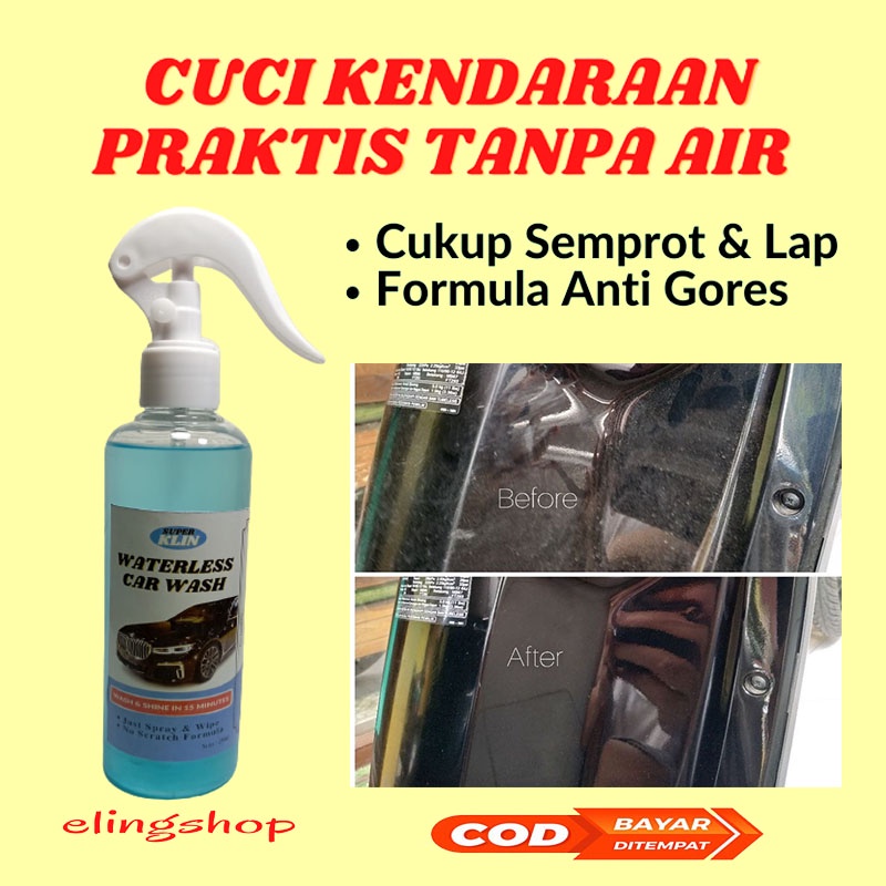 Waterless Car Wash Pembersih Cuci Perawatan Mobil Motor Kendaraan Tanpa Air