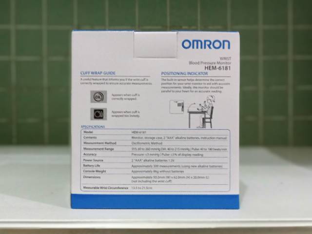 Omron Tensimeter Digital Lengan Bawah OMRON HEM 6181 Monitor Tekanan Darah | Original | Alat Ukur Tekanan Darah