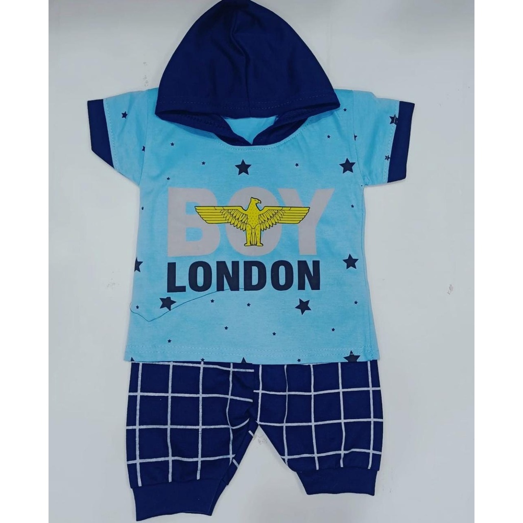 NEW SET HODIE JOGER BAYI LAKILAKI 0-18BULAN MOTIF BOY LONDON HODIE ERSSET JOGER BAYI COWOKSETELAN HO