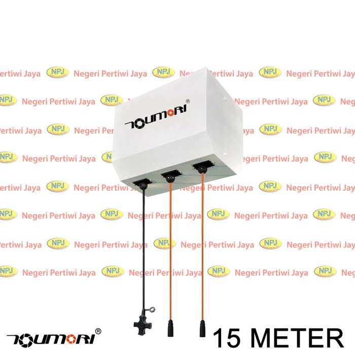 Toumori 15 Meter Energy Box 2 Air Hose + 1 Cord Reel - Selang PU