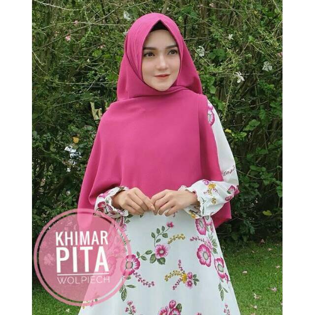 Promo khimar pet belah //belah pita//