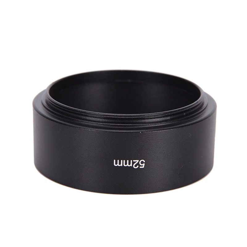 {LUCKID}52mm metal alloy material long lens hood for Canon Nikon camera New