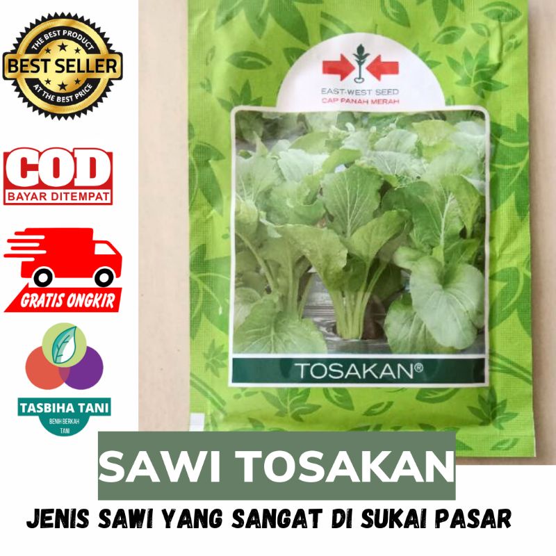Benih Sawi Hijau Bibit Caisim TOSAKAN 25 gr Cap Panah Merah