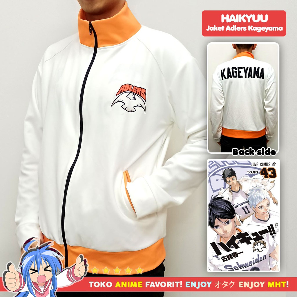 Jaket Anime Haikyuu Schweiden Adlers Kageyama Tobio Kostum Cosplay