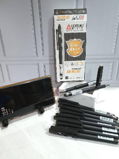 Pen hapus touch screen (1 pak=12pc)/pen stylus/pen hapus/odemei/pen hp/bolpen hapus-4