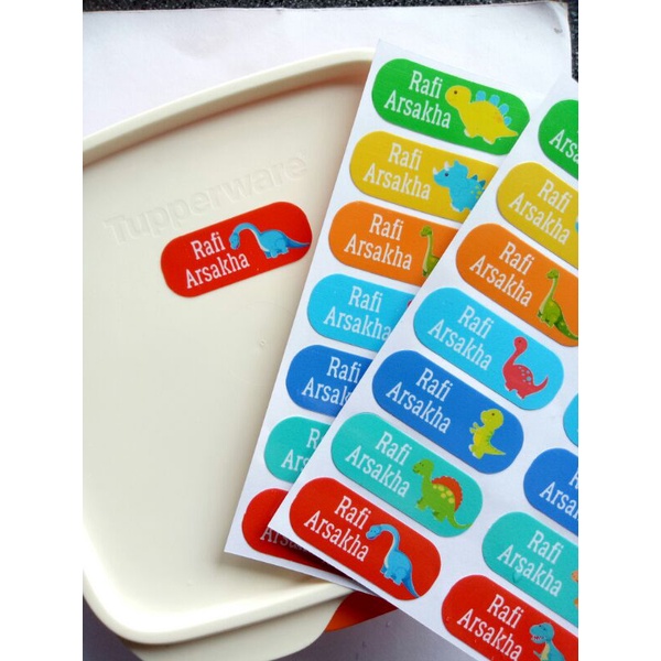 

Stiker Label Nama waterproof Vinyl Custom 6