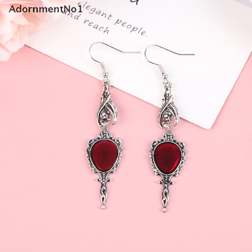 (AdornmentNo1) Anting Kait Gantung Wanita Desain Kelelawar Vampire Gaya Vintage / Gothic / Punk Untuk Hadiah