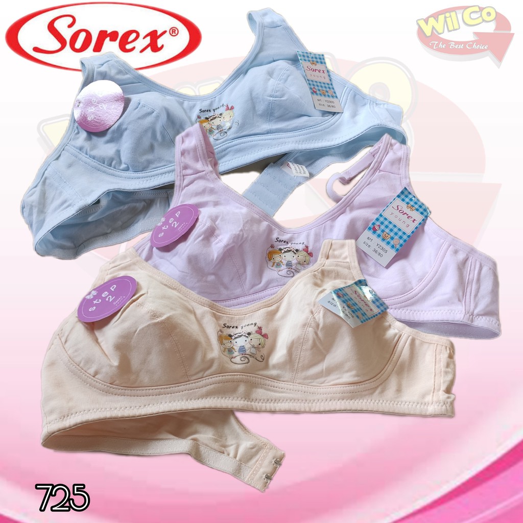 K725 - [Harga Per 1 Pcs] BRA/BH ANAK REMAJA WANITA PAKAIAN DALAM ANAKSOREX BUSA TIPIS TANPA KAWAT DUA PENGAIT