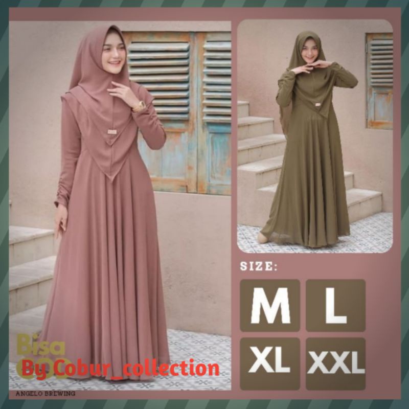 BAJU GAMIS WANITA CANTIK PEREMPUAN CEWEK REMAJA DEWASA SYARI SYAR'I ASDF PESTA POLOS SIMPLE KONDANGA