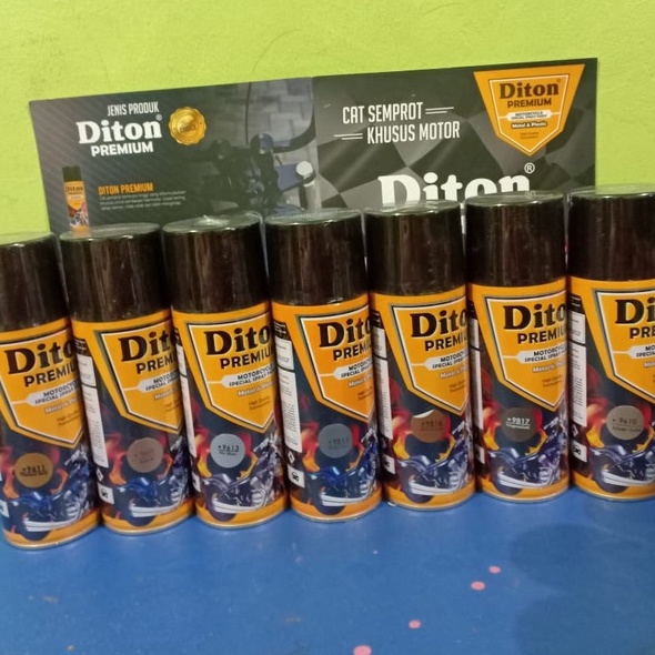 DITON Premium Pilok Pilox Cat Semprot Velg and Engine Parts Colours Warna Pelek dan Mesin (400cc)