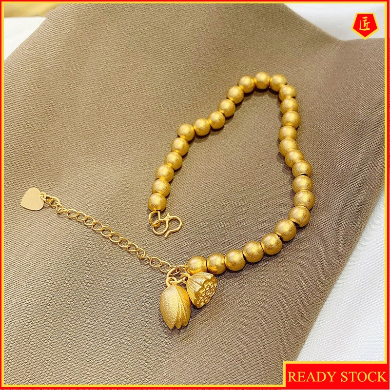 [Ready Stock]Elegant Graceful Gold Lotus Seedpod Bracelet