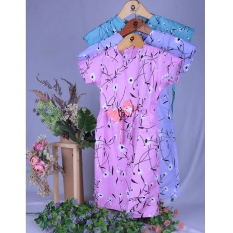 Dress flower anak umur 4 sampai 5 tahun