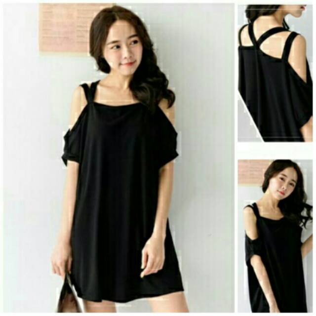 priyanka black (sq)  Bahan katunrayon, fit to XL ld100 pj88