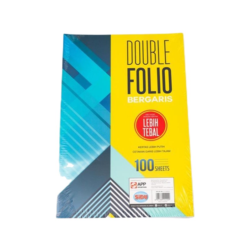 

RB Kertas/Double Folio Bergaris Sidu 100 Sheets SINAR DUNIA