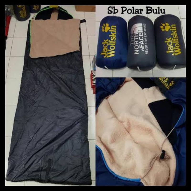 Sleeping Bag Bulu _JW_ Extra Tebal Selimut Gunung / Kantung Tidur / Selimut kemping Camping outdoor