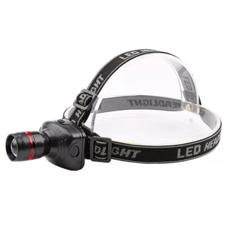 Headlamp 3 Mode Zoom Hiking Lampu Sepeda