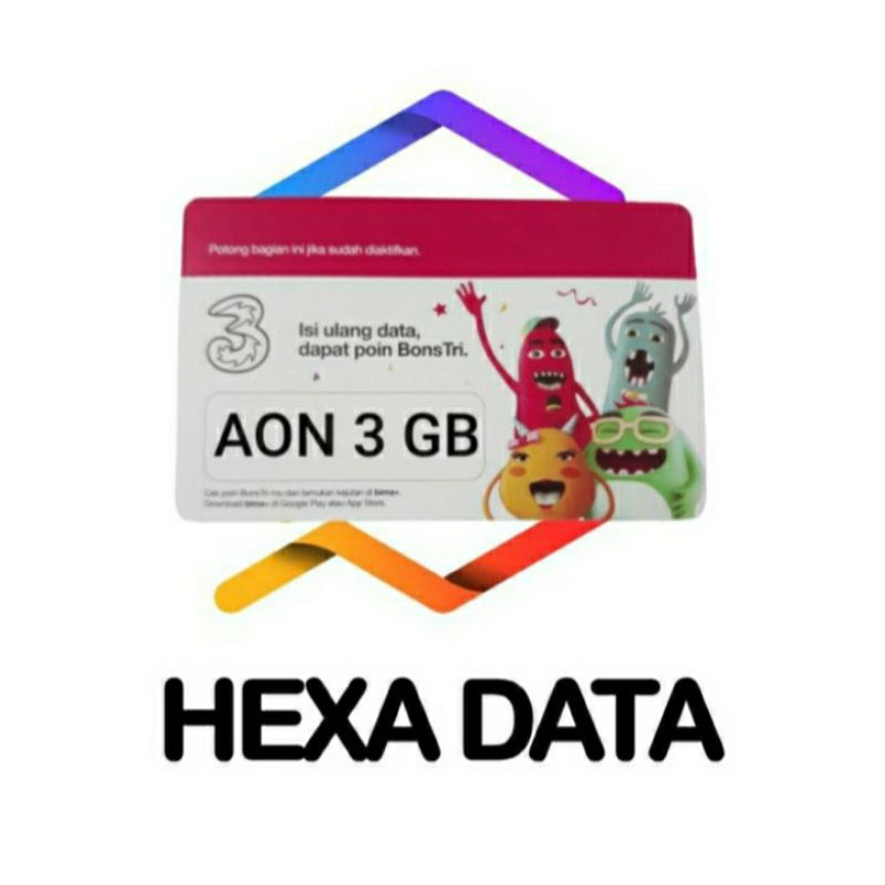 VOUCHER DATA TRI 3GB AON