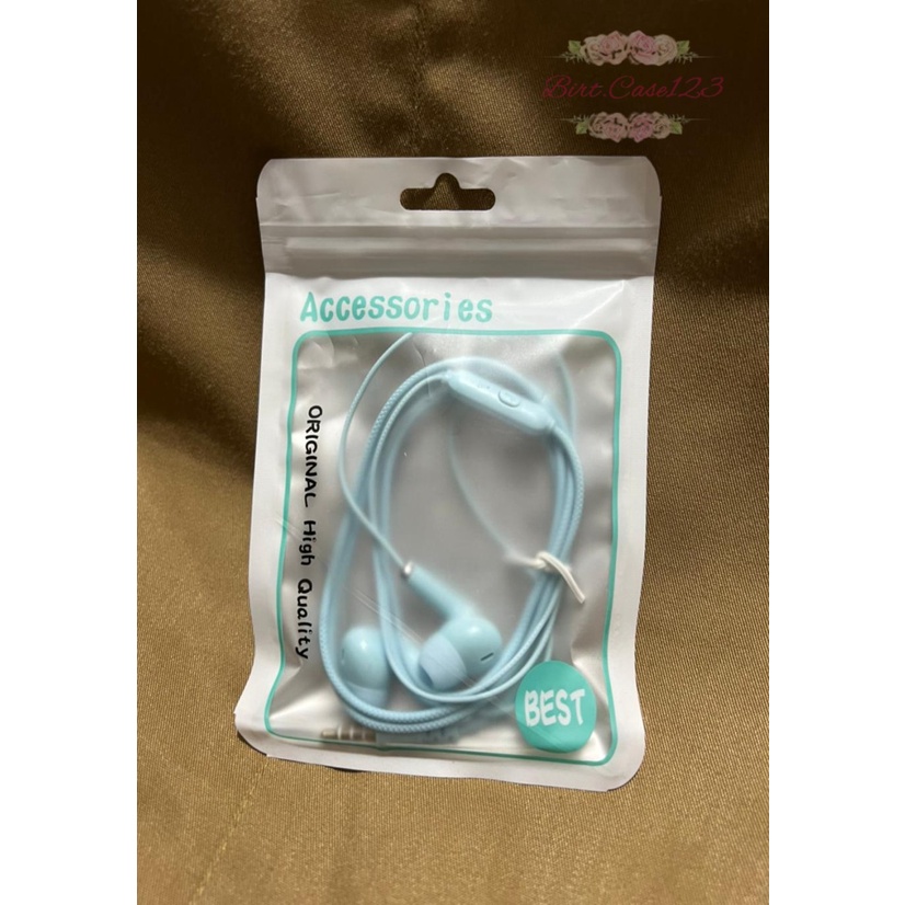 BM024 HEADSET HANDSFREE Hf earphone U28 MACARON MATE COLOR HIFI EXTRA BASS BC1363