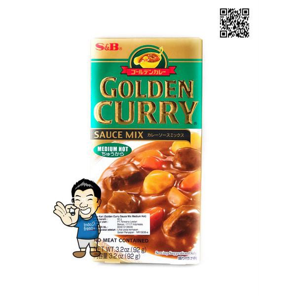 

S&B Golden Curry Sauce Mix/ Saus Kari - 100g - Medium BERKUALITAS