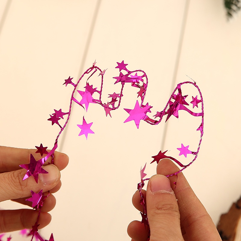 [ Hanging Star Pine Christmas Tree Garland  Decoration Products ]