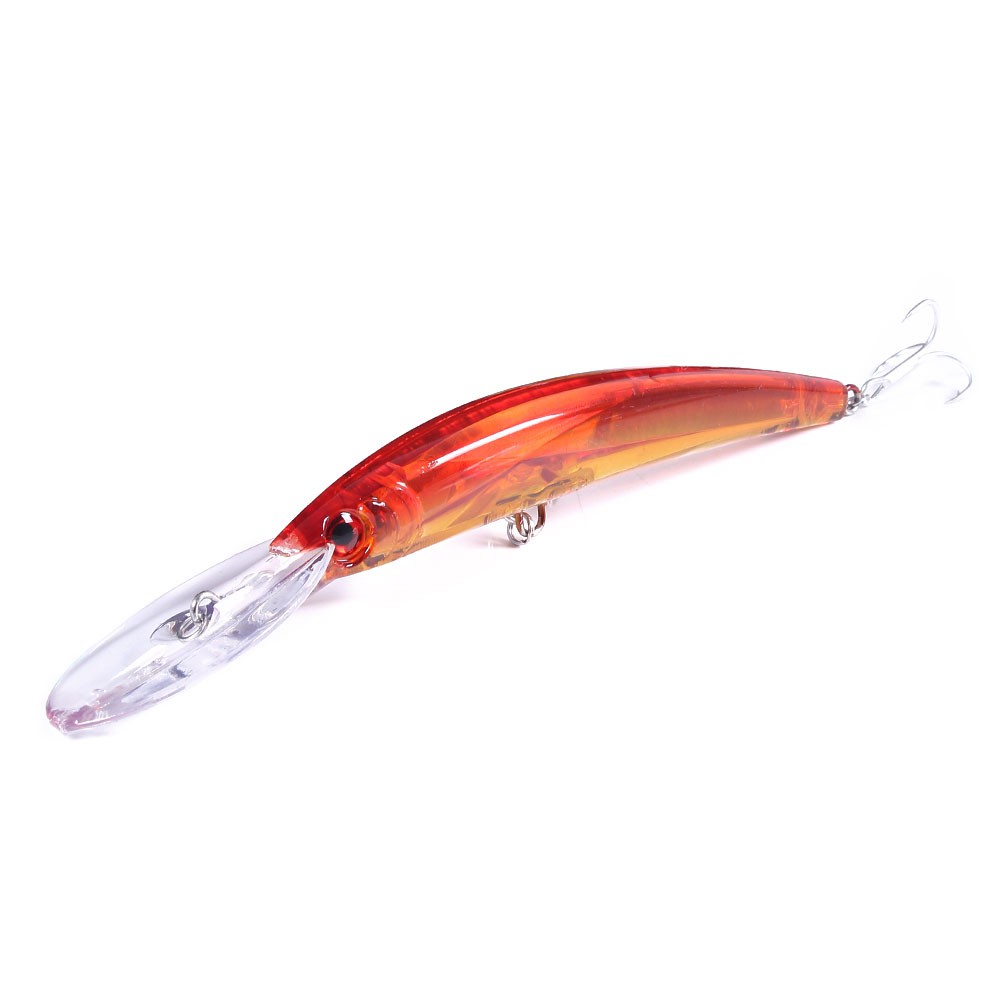 HENGJIA 1Pcs Laser Minnow Umpan Pancing 17CM 23.5G Fishing Lure Bentuk Ikan Kecil Kail Swimbait Bass Bait Wobbler