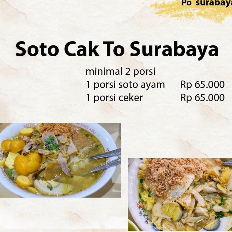 

soto cak to surabaya