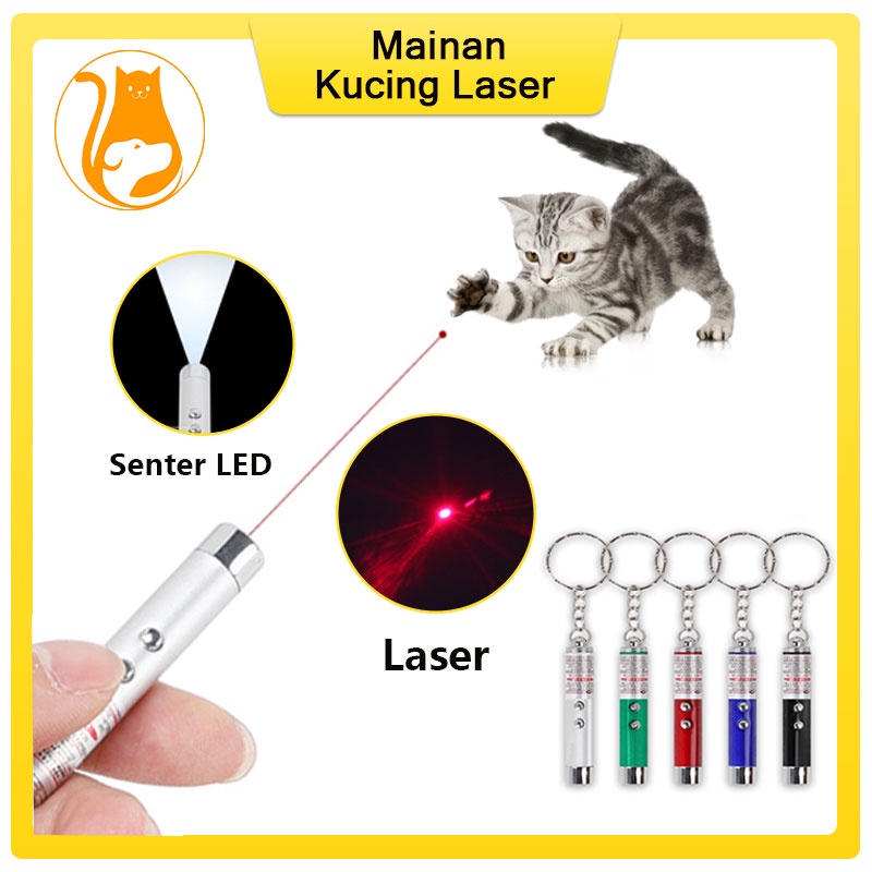 Laser Mainan Kucing Lampu Laser Pointer Interaktif Cat Toy