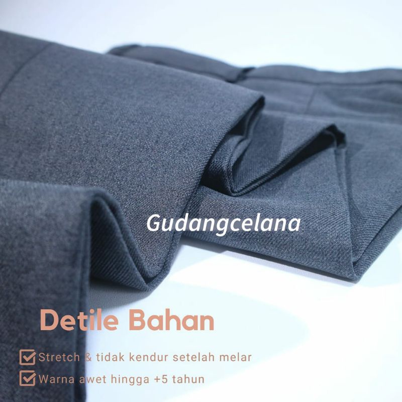 Celana Bahan Celana Panjang Chinos Ankle Pant Fashion Pria Korean Style Slimfit