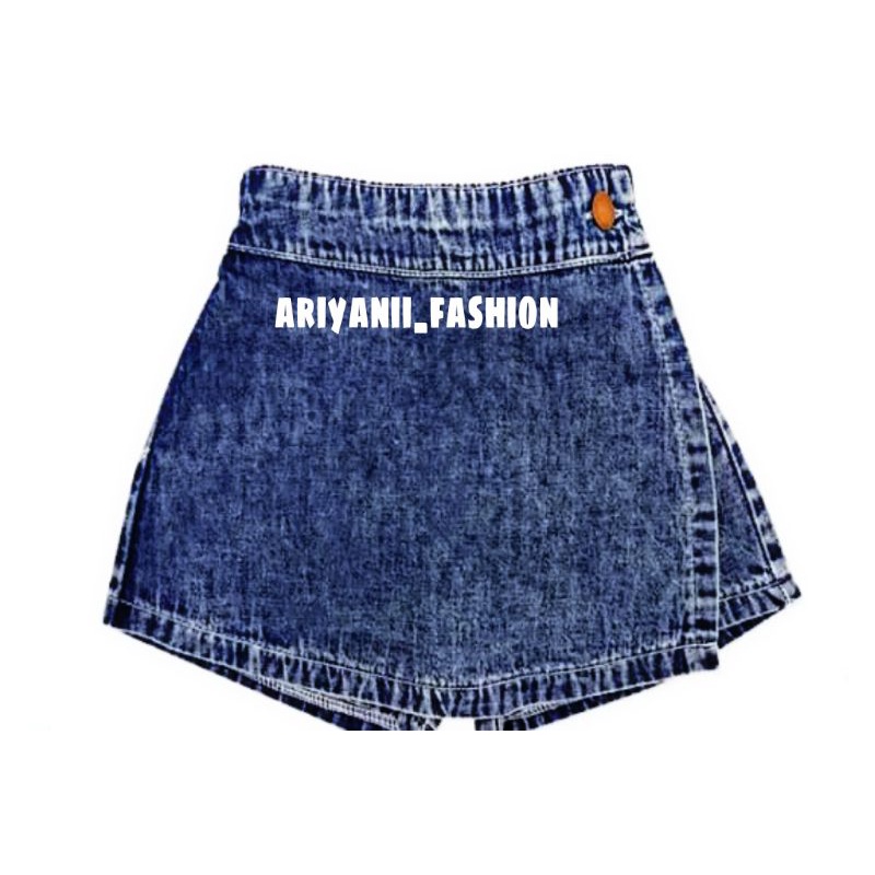 ARN - ROCELA ROK CELANA JEANS ANAK PEREMPUAN MURAH ORIGINAL SNOW WASHED KEKINIAN KULOT PENDEK FASHION BAYI Umur 1 - 7 TAHUN