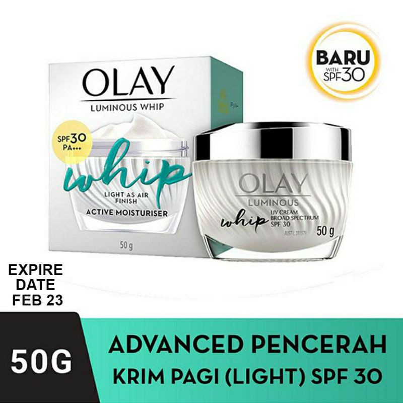 olay white radiance whip spf 30
