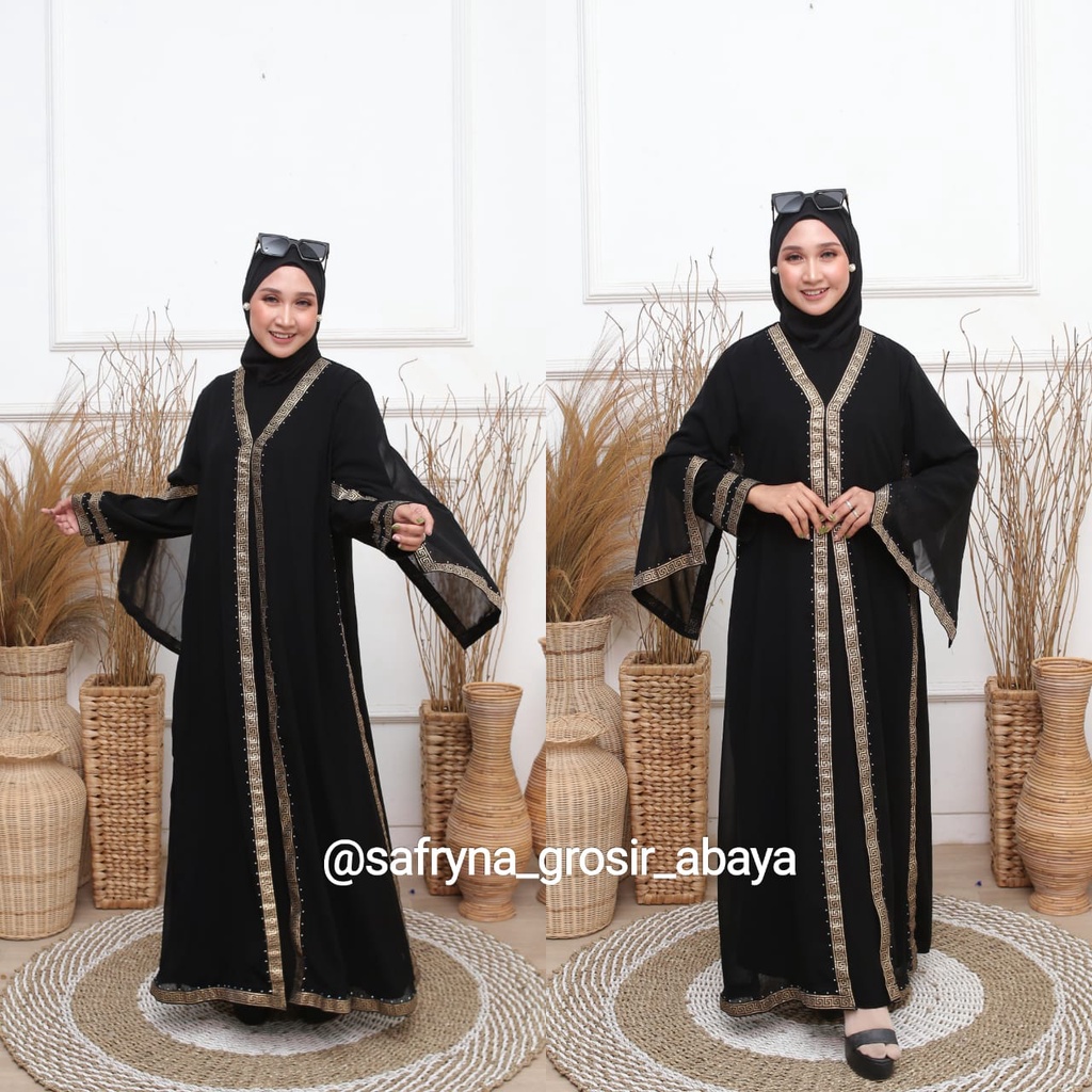 New Exclusive Abaya Dubai 195 Renda G or Renda Kotak by safryna grosir abaya Bestseller