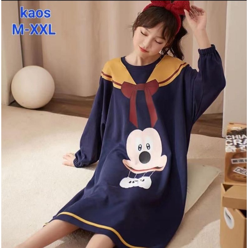 Daster Import Katun Premium Baju Tidur Dewasa Korean Style C13-B