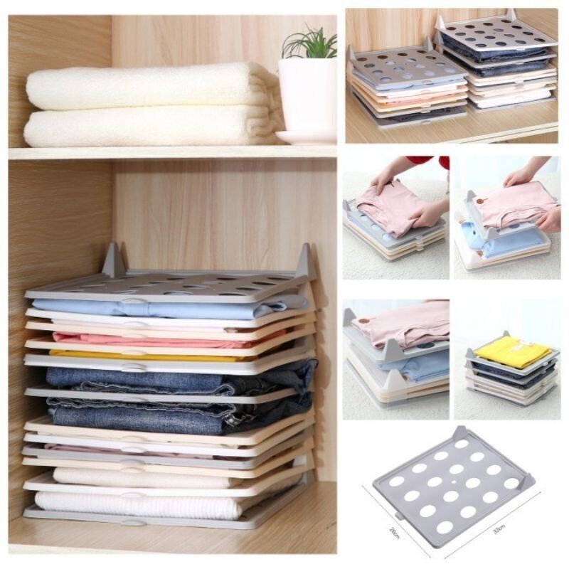 Retaily HL0290 Sekat Baju Tatakan Pakaian Small Clothes Organizer Pembatas Pakaian